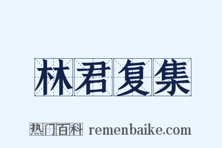 林君复集是什么意思的图片